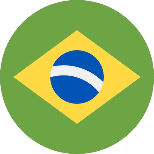 banderita redonda de Brasil